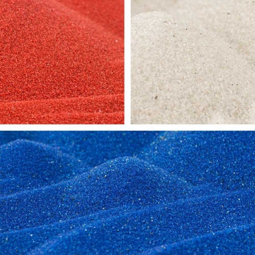 Patriotic Red, White, and Blue Colored Sand Bundle - 15 lbs.